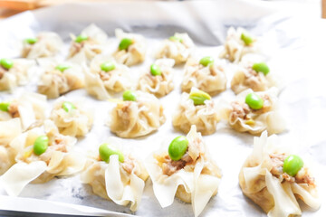 手作りのシュウマイ