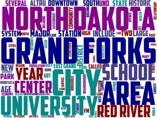 grand forks typography, wordart, wordcloud, travel,summer,nature,landscape