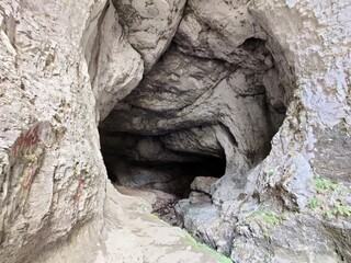 Cetatea Radesei Cave - Apuseni Mountains - trekking through the mountains on a trail 