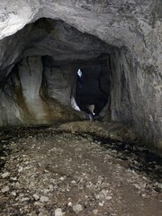 Cetatea Radesei Cave - Apuseni Mountains - trekking through the mountains on a trail 