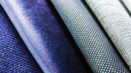 samples of curtain or drapery fabric. production of upholstered for furniture furnishing, details....