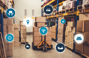 Smart warehouse management system with innovative internet of things technology to identify package...