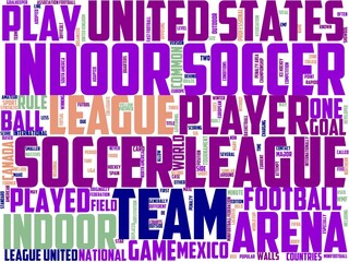 indoor soccer typography, wordart, wordcloud, football,soccer,ball,game