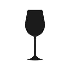 Wine glass. Vector illustration. Web design.