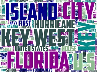 key west typography, wordart, wordcloud, florida,ocean,vacation,travel