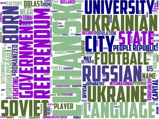 luhansk typography, wordcloud, wordart, illustration,luhansk,geography,cartography