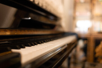 old piano keys