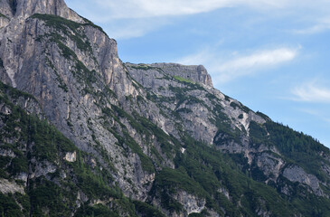 Fototapeta na wymiar Monte Piana from the Landro valley