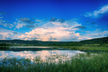 lake in the mountains