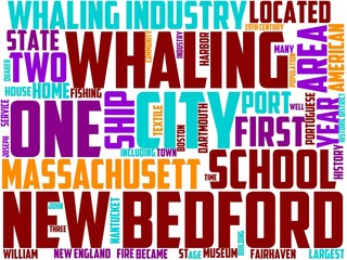 new bedford typography, wordcloud, wordart, city,travel,massachusetts,usa