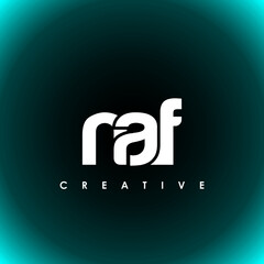 NAF Letter Initial Logo Design Template Vector Illustration