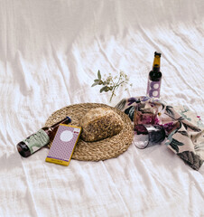 Decorative concept in rustic style on a white background.