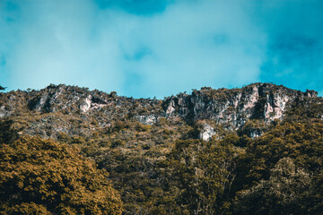 mountain landscape with sky and clouds