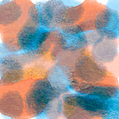 Background of multi-colored blurred watercolor spots