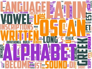 oscan typography, wordcloud, wordart, ancient,oscan,old,tourist