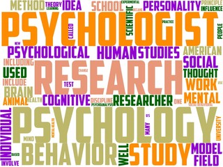 psychology typography, wordcloud, wordart,
