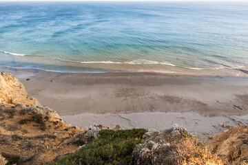 A ocean view to beach, Algarve region, Portugal