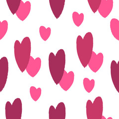 seamless pattern with hearts