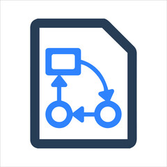 Business plan or marketing plan icon