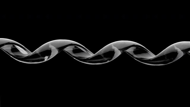Spring is compressed and expanded against a black background.
