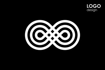 Infinity icon for graphic design projects