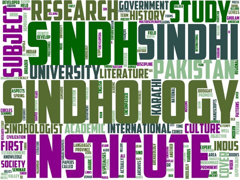 sindhology typography, wordcloud, wordart,