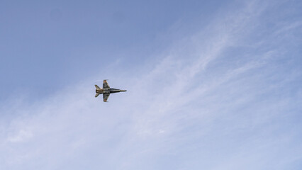 Fototapeta na wymiar war airplane in the sky