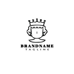 queen logo cartoon icon design vector illustration