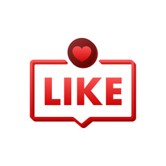 Like sign. Thumb up symbol, finger up. Vector stock illustration.