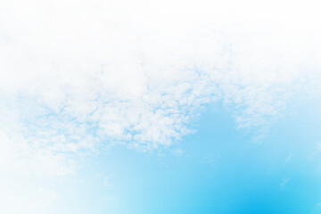 Summer cloud background Spring clouds are bright, easy on the eyes.