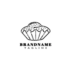 Fotobehang bread cartoon logo icon design template concept isolated vector illustration © darul