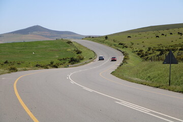 country road in the mountains