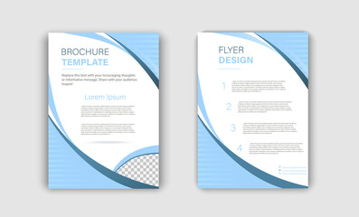 Brochure template design. Cover background with copy space for inspirational and encouraging thoughts