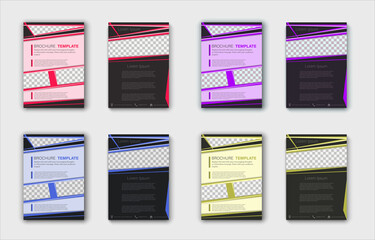 Set of Brochure templates. Design of a cover background with copy space for inspirational and encouraging thoughts