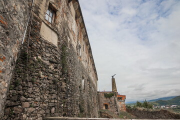 UKRAINE. MUKACHEVO. 24 AUGUST 2021. Internal part of an ancient castle of 