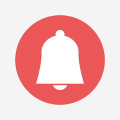 bell icon in trendy flat style isolated on white background.