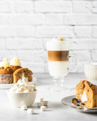 cup of coffee and cookies