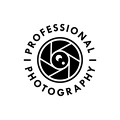 Professional photography logo design template