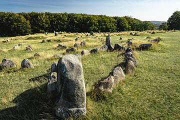 Lindhome Hoje, Burial side from the viking and the Iron Age, Aalborg Denmark.