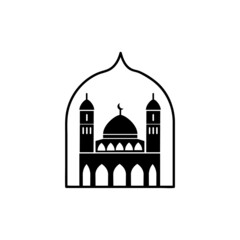 Mosque logo design template concept