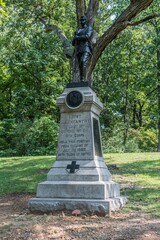 121st New York Infantry Monument, Gettysburg National Military Park, Pennsylvania, USA