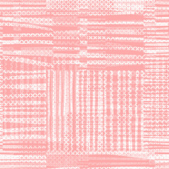 Hand drawn pastel striped pattern pastel brush strokes.  grunge stripes vertical seamless vector. Ink paint line with torn linen effection linen textured.