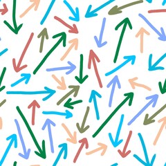 Seamless pattern with arrows 