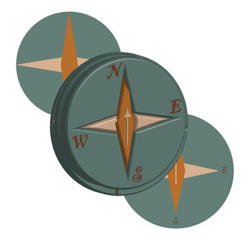 3D and 2D Compass