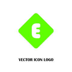 Letter E logo icon design template elements