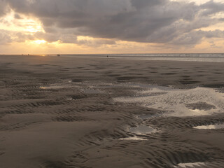 Sonnenuntergang am Strand von Juist