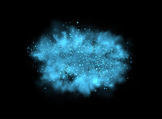 Holiday Abstract shiny blue gold design element