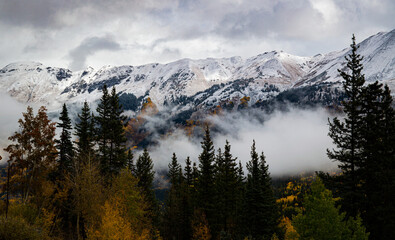 sunrise in the mountains