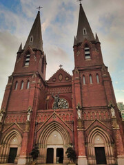 Fototapeta premium View of the Catholic Church of St. Ignatius Cathedral in Shanghai. China. Asia