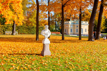 Catherine park in autumn, Tsarskoe Selo (Pushkin), Saint Petersburg, Russia